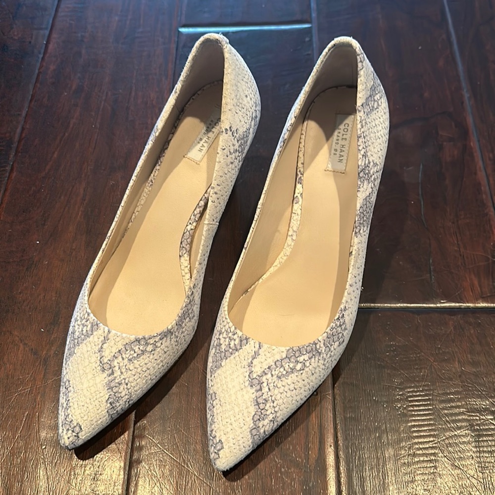 Cole Haan almost new pointed toe pump.  2.5 inch heel